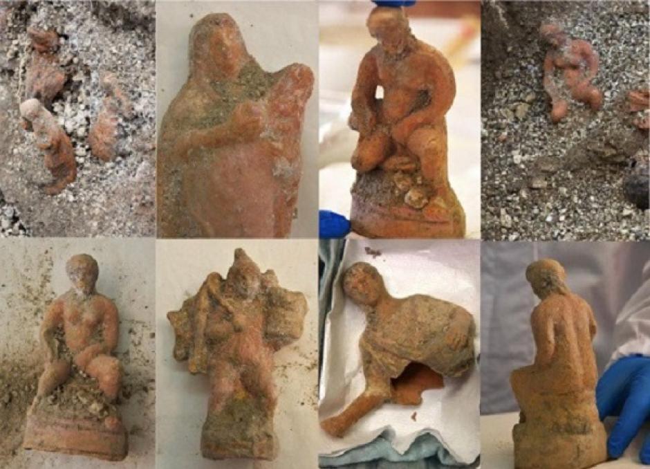 Hallan Trece Estatuillas De Terracota En Una Lujosa Domus En Pompeya