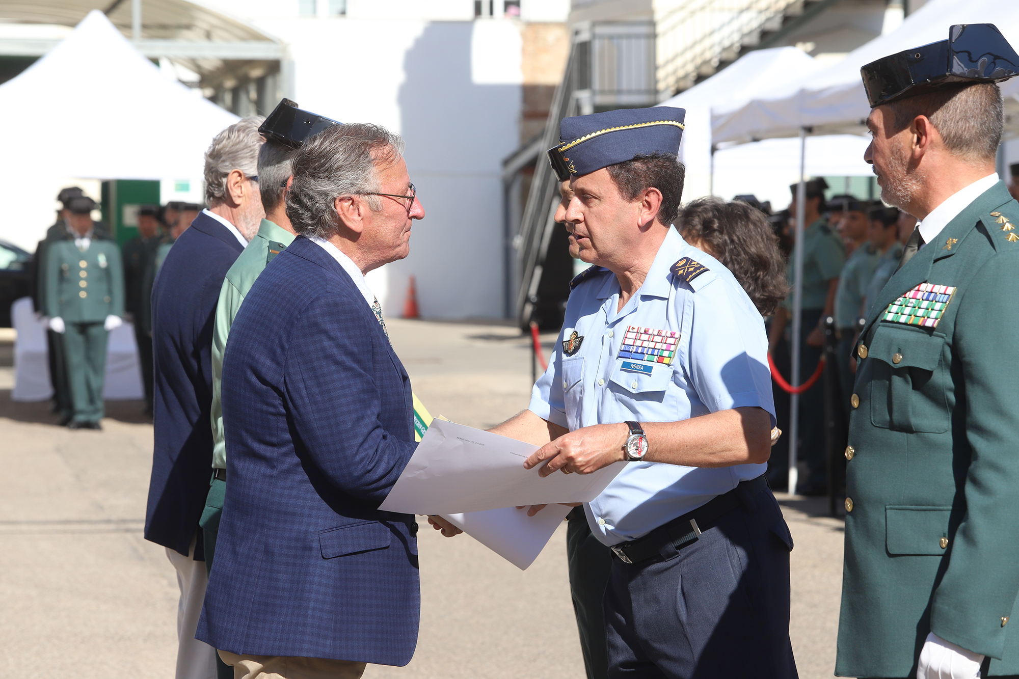 El coronel jefe Ramón María Clemente Castrejón toma posesión de la