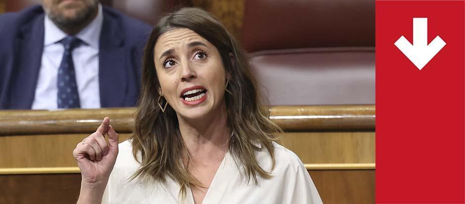 Irene montero, las caras