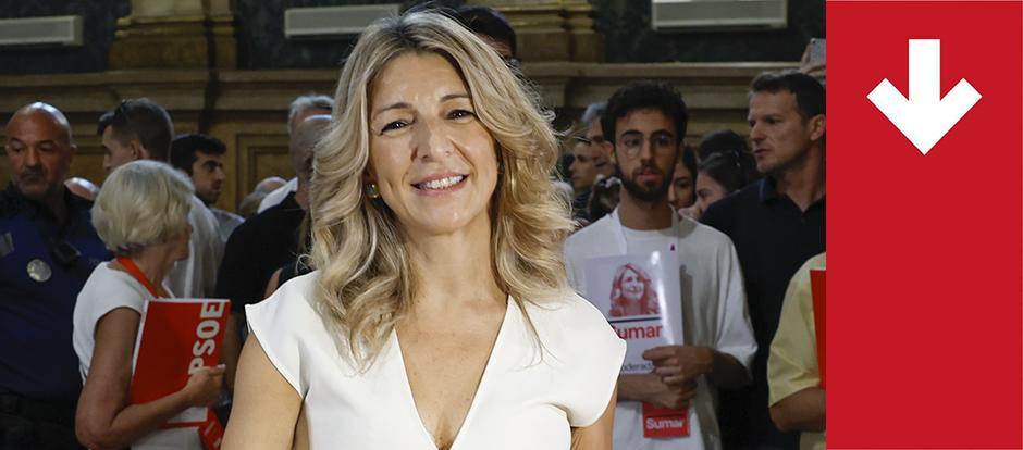 Yolanda Díaz, caras de la noticia