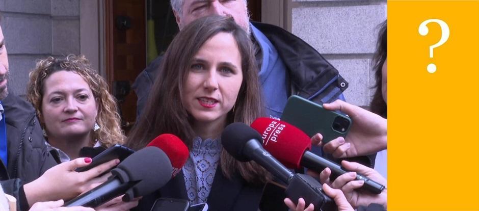 Ione Belarra, caras de la noticia