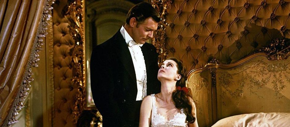 Clark Gable y Vivian Leigh, en <i>Lo que el viento se llevó</i>