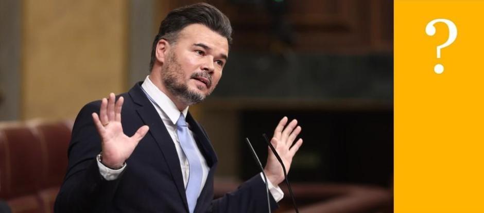 Gabriel Rufián las caras de la noticia