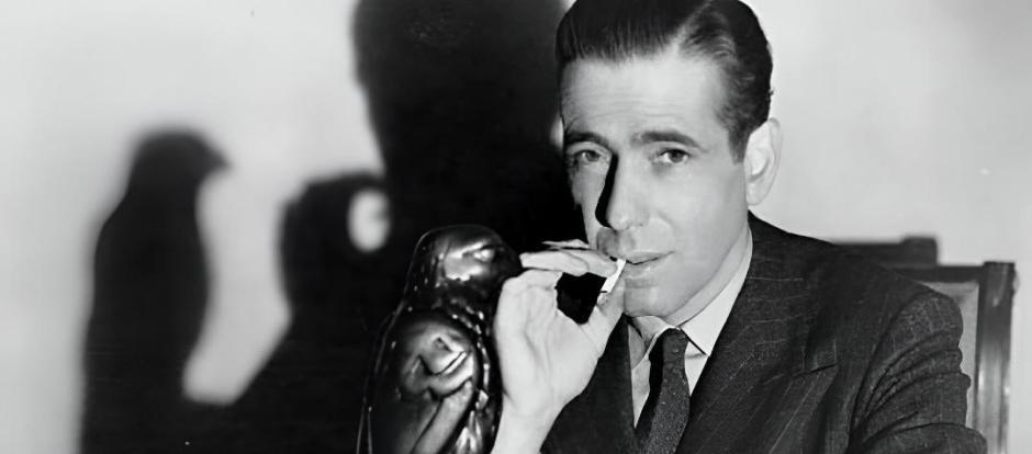 Humphrey Bogart en una escena de El halcón maltés