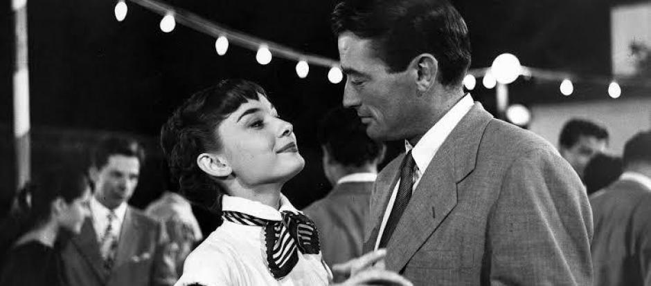 Audrey Hepburn y Gregory Peck, en Vacaciones en Roma