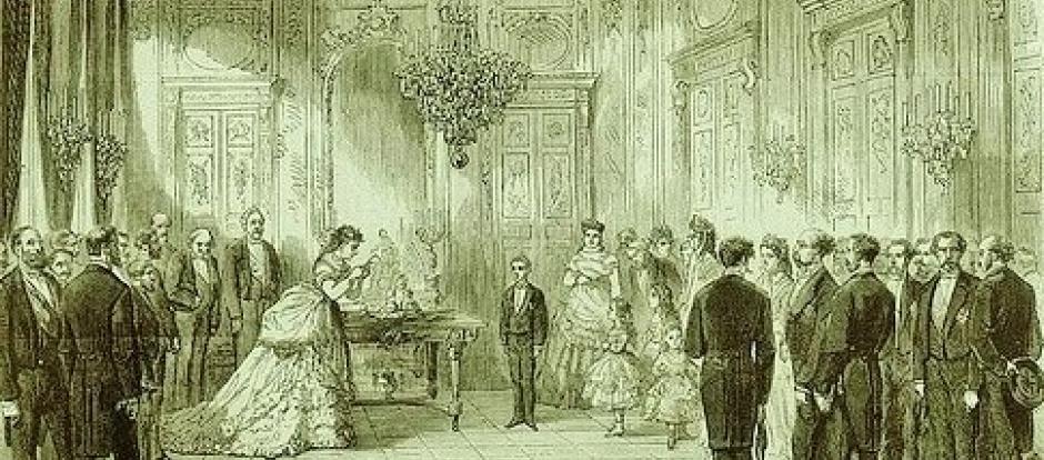Abdicación de Isabel II en junio de 1870 celebrada en el Palacio de Castilla
