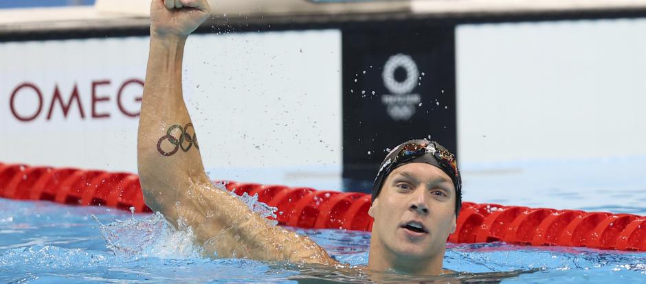 Caleb Dressel en los Juegos Olímpicos de Tokio