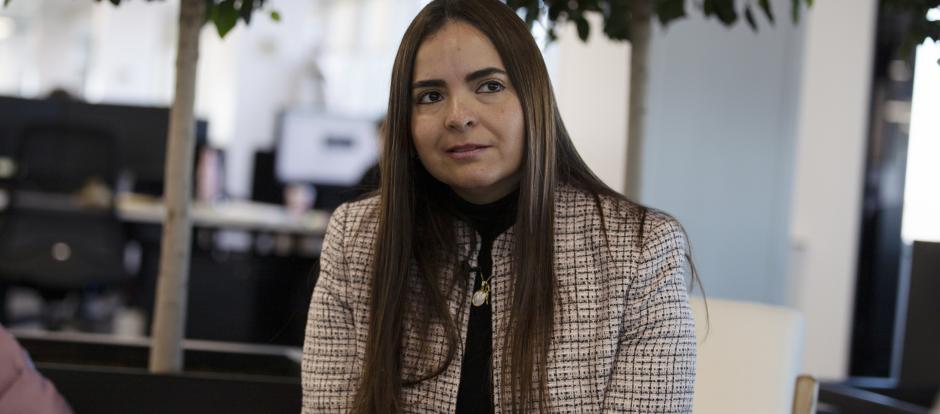 La abogada venezolana Tamara Sujú durante su entrevista en la redacción de El Debate