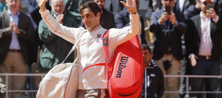 Roger Federer en Roland Garros en 2019