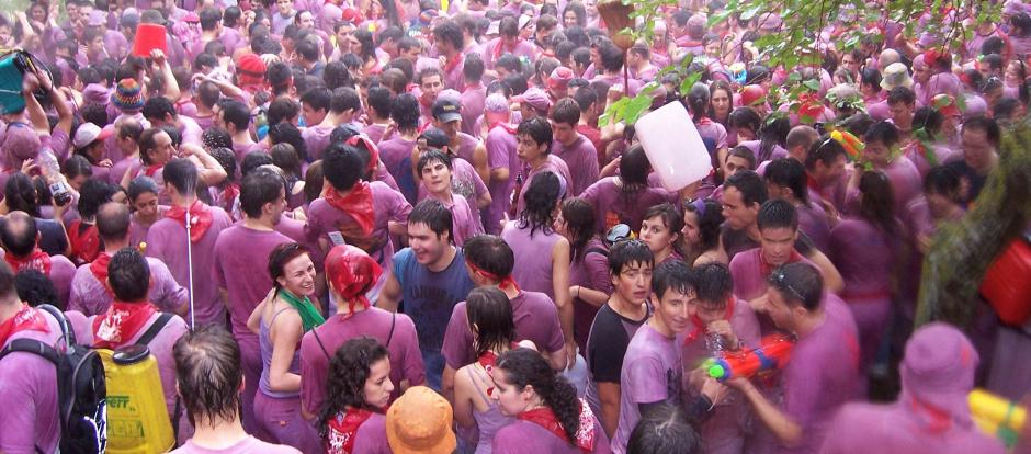 Batalla del Vino en Haro (La Rioja).