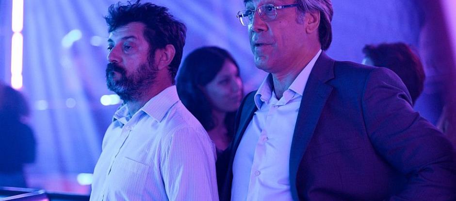 Junto a Javier Bardem en<i> El buen patrón</i>