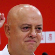 Odon Elorza en la sede del PSE-PSOE