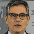 El ministro Félix Bolaños, durante su declaración en la Moncloa