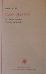 Portada de las «Obras completas III» de Elena Quiroga