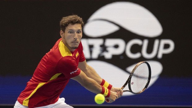 Pablo Carreño durante la ATP Cup 2022