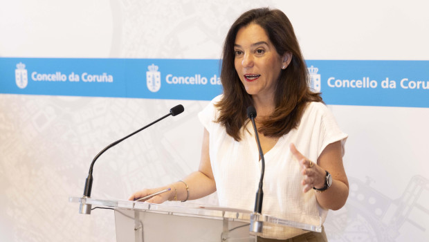 La alcaldesa de La Coruña, Inés Rey