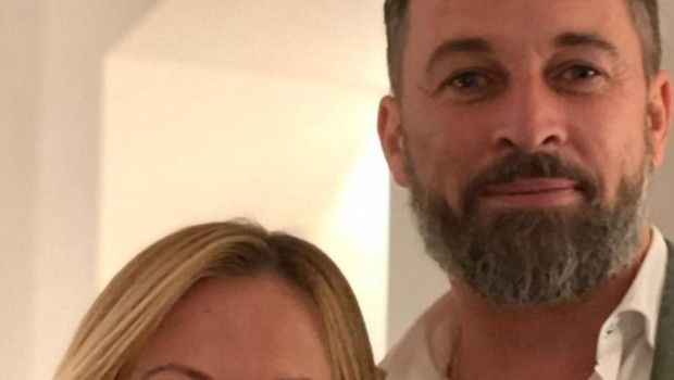 Giorgia Meloni y Santiago Abascal