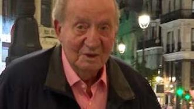 Imagen de Juan Carlos I a su llegada a Madrid