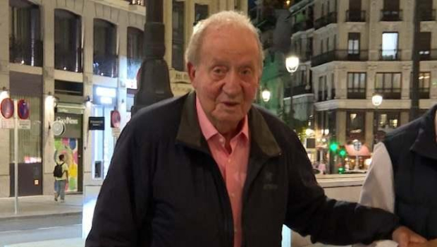 Imagen de Juan Carlos I a su llegada a Madrid