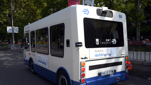 Así luce el autobús autónomo de Madrid