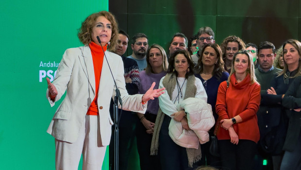 María Jesús Montero ha lanzado desde Sevilla su candidatura a hacerse con el control del PSOE-A