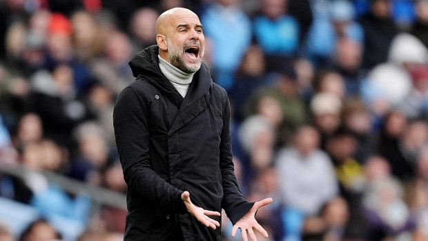 Pep Guardiola, en un partido de esta temporada