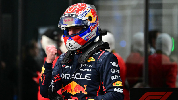 Max Verstappen celebra la pole en el GP de Arabia Saudí