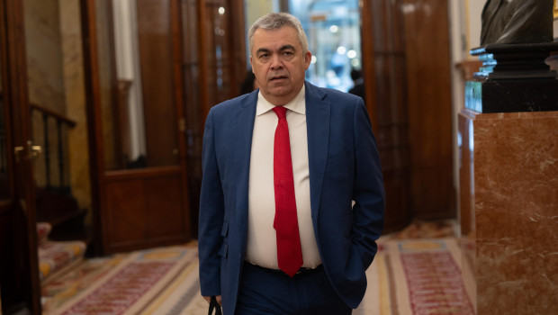 Santos Cerdán, secretario de Organización del PSOE, en el Congreso de los Diputados