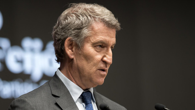 El presidente del PP, Alberto Núñez Feijóo