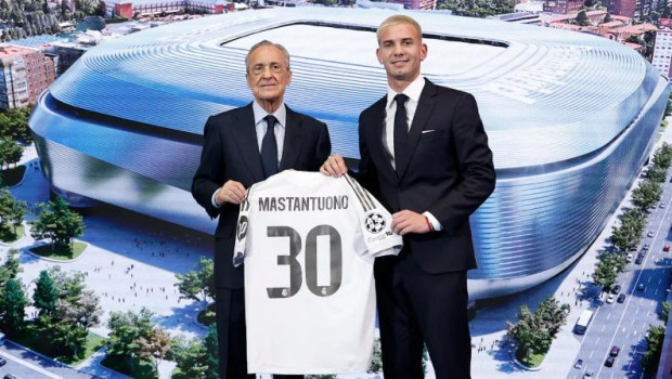 Franco Mastantuono llevará el dorsal '30' en el Real Madrid