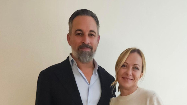 Santiago Abascal y Giorgia Meloni se reúnen en Roma