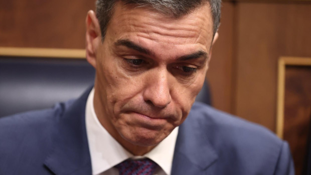El presidente del Gobierno, Pedro Sánchez, durante una sesión de control al Gobierno, en el Congreso de los Diputados