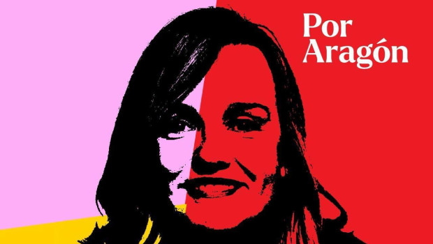 Imagen electoral difundida por Pilar Alegría sin el logo del PSOE