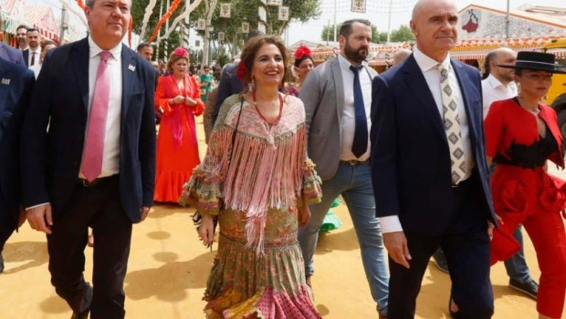 María Jesús Montero, de visita en la Feria de Sevilla