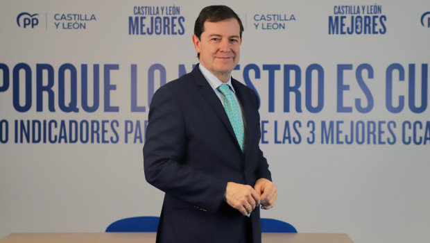 El presidente de la Junta de Castilla y León, Alfonso Fernández Mañueco