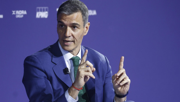 Pedro Sánchez, este miércoles en el Cercle d'Economia