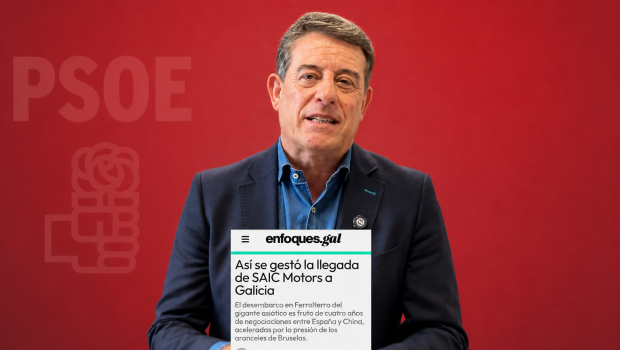 Besteiro con la noticia de Enfoques.gal