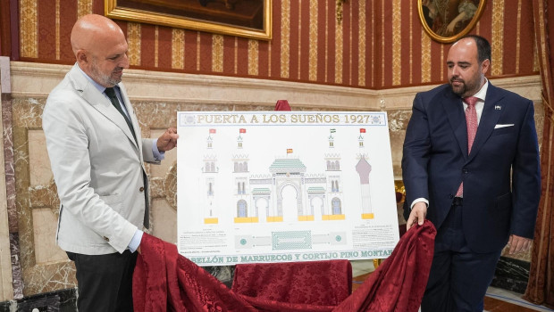 Presentación de la portada de la Feria de Abril de Sevilla de 2027