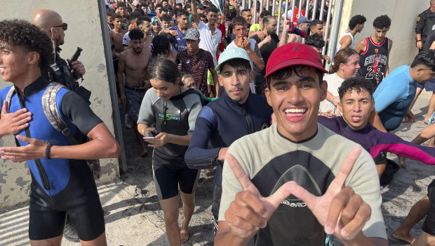 Marroquíes recién llegados a Ceuta