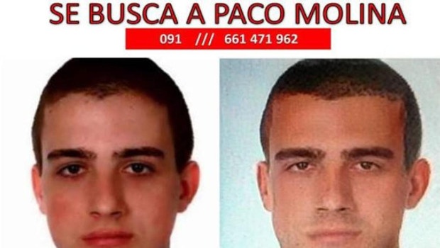 Cartel de desaparición de Paco Molina