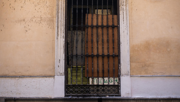 Imagen de una vivienda desalojada