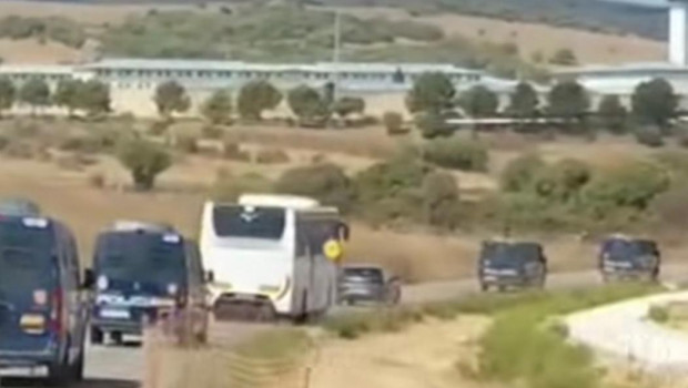 Traslado de argelinos hasta el CIE de Algeciras (Cádiz)