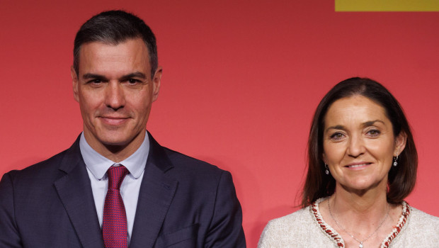 Pedro Sánchez junto a Reyes Maroto
