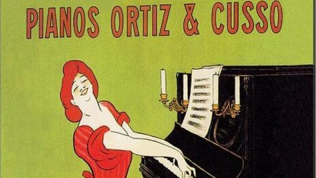 Cartel de Pianos Ortiz y Cussó