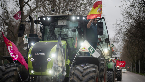 Cortes de tráfico en Madrid y vías de entrada a la capital por la tractorada