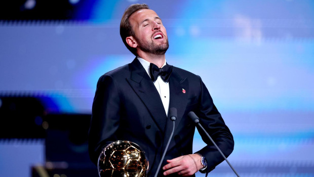 Harry Kane reacciona nada más ganar el Balón de Oro