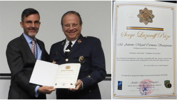 Antonio Miguel Carmona, en la entrega del Premio Serge Lazareff