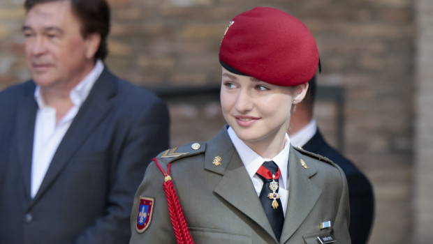 Princess of Asturias Leonor de Borbon during presentation of medals of the Parlament of Aragon in Zaragoza on Tuesday, 21 May 2024.