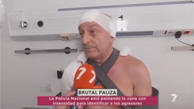 Imagen de Mariano, víctima de la agresión