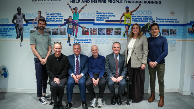 La delegación sevillana, tras su reunión con los responsables de la Maratón de Nueva York